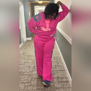 Vibrant Pink Wide Leg Jumpsuit